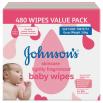 Johnsons lightly fragranced baby wipes